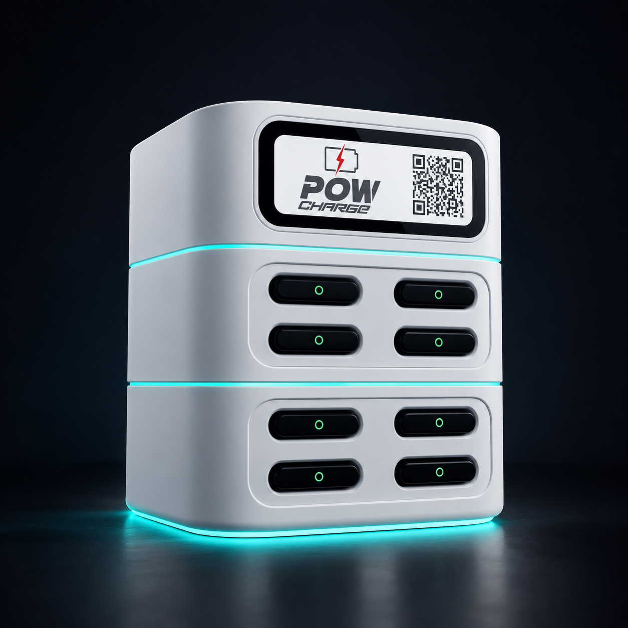 POW power bank station 3D model